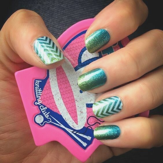 Jamberry Nail Wraps ~ HALF SHEET ~ ATLANTIS Rare Summer Mermaid Sparkle Ombre