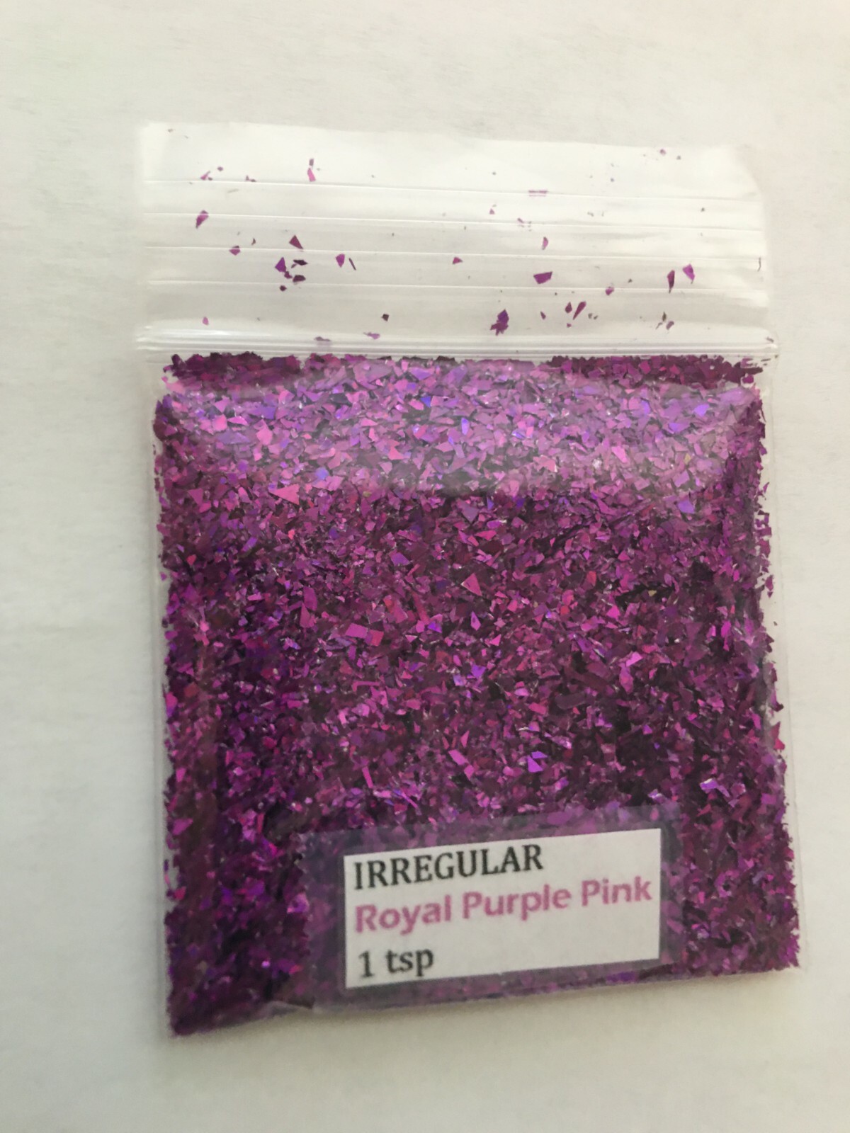 Solvent Resistant IRREGULAR shape Glitter(Royal Pink Purple) Nail Art FaceCrafts