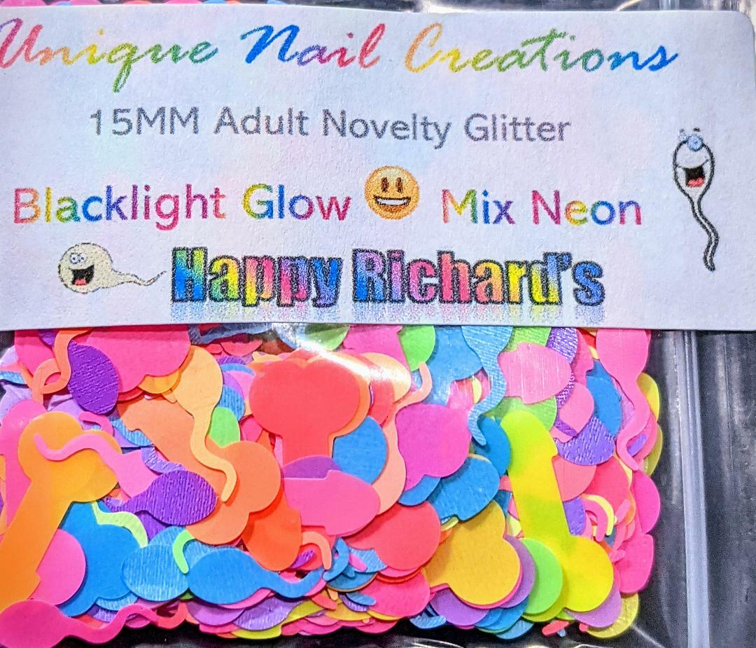 ADULT NOVELTY GLITTER SHAPE~You Choose Colors~Nail Art•Face•Festival•Crafts