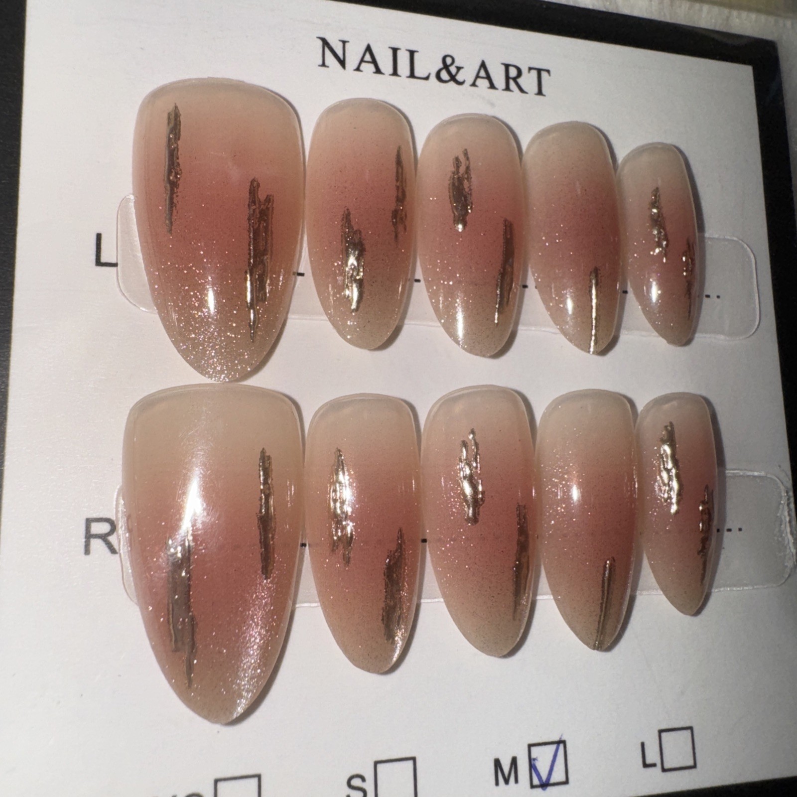 6 Packs Of 10pcs Almond Press On nails | 3D Flower Design | Size M | Reusable (5