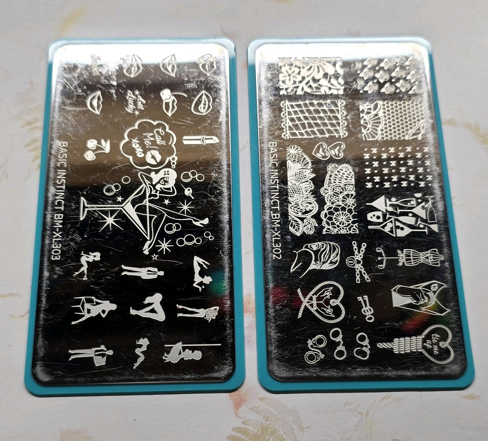 COMPLETE SET Maniology Bundle Monster Basic Instinct Nail Stamping BM-XL302 301
