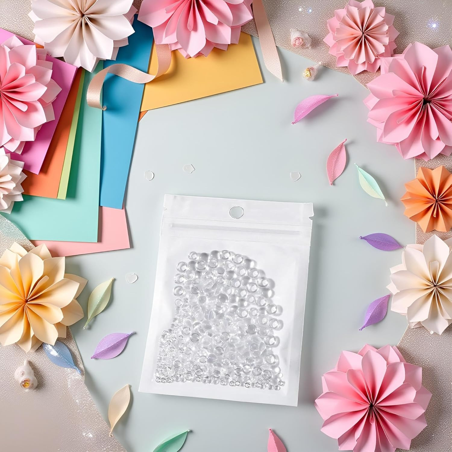 350 Pcs Clear Dewdrop Water Droplets Embellishments Nail Enhancement Handicraft