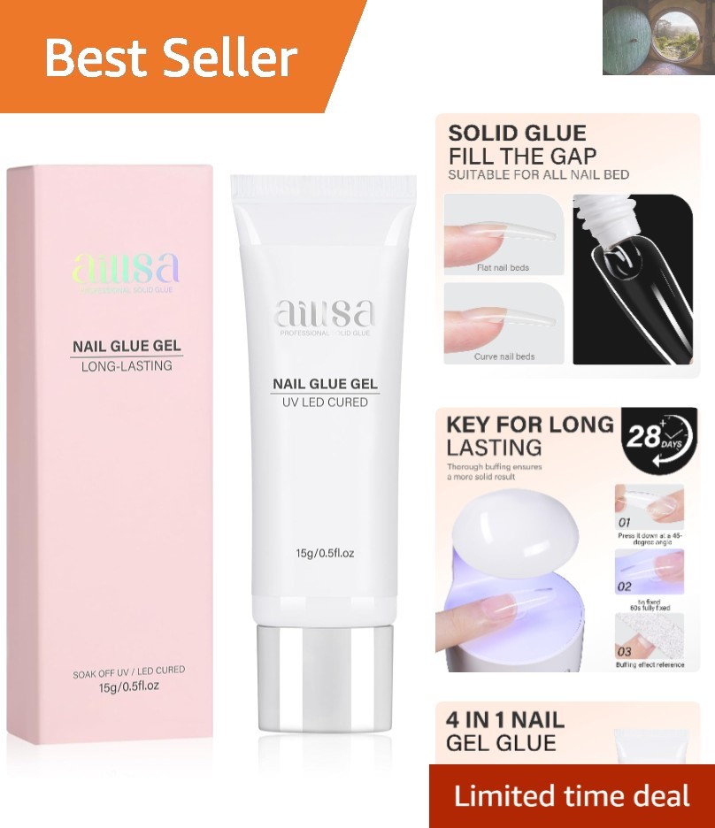 Healthy & Strong Gel Nail Glue 15g – Professional Results & Easy Application