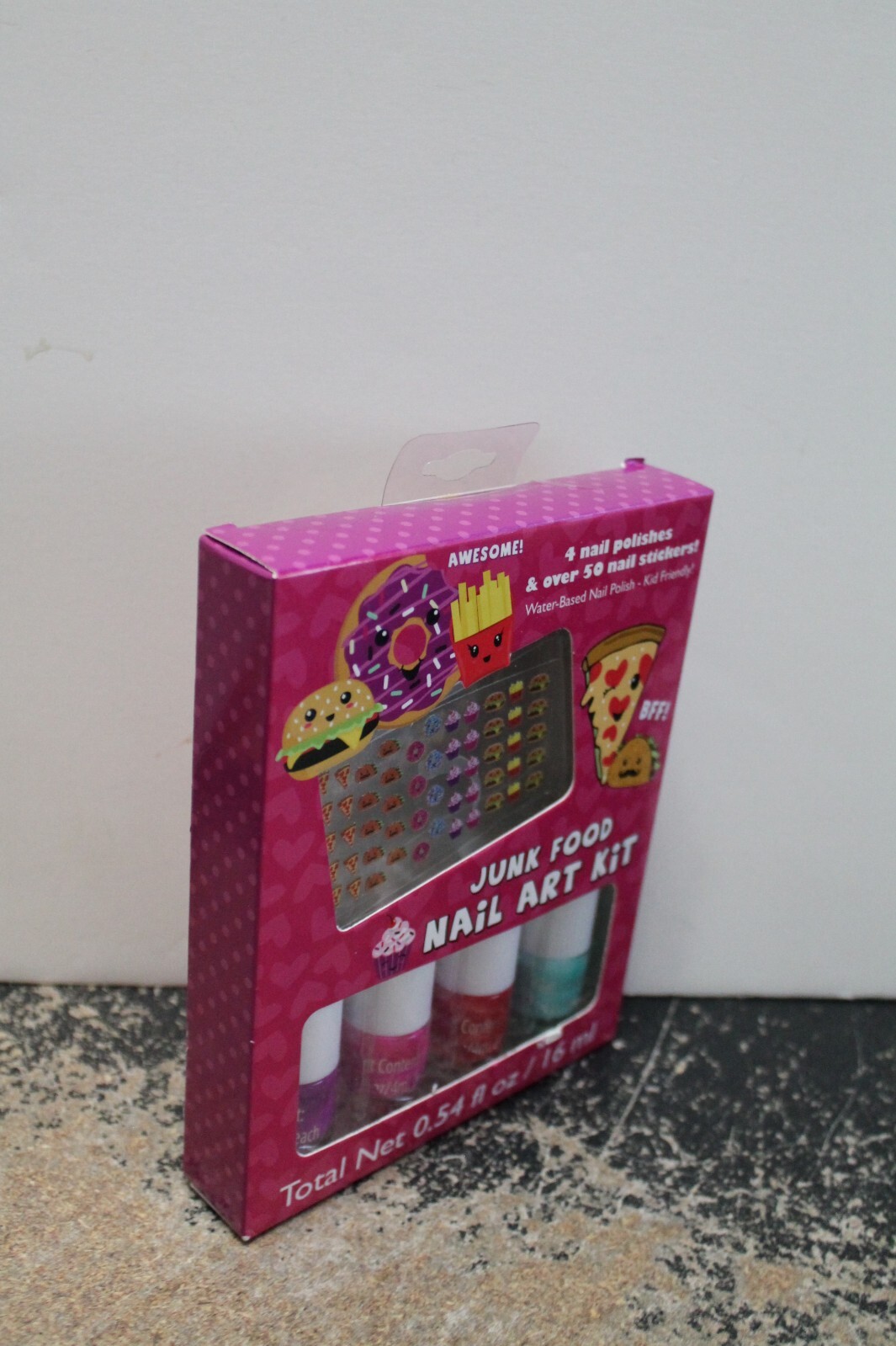 Junk Food–Nail Art Kit (nail polish and stickers) NEW