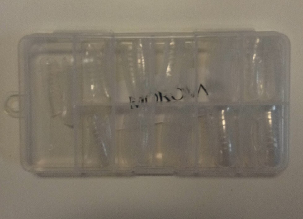 Morovan clear nail tips for Poly Nail Gel refill tray