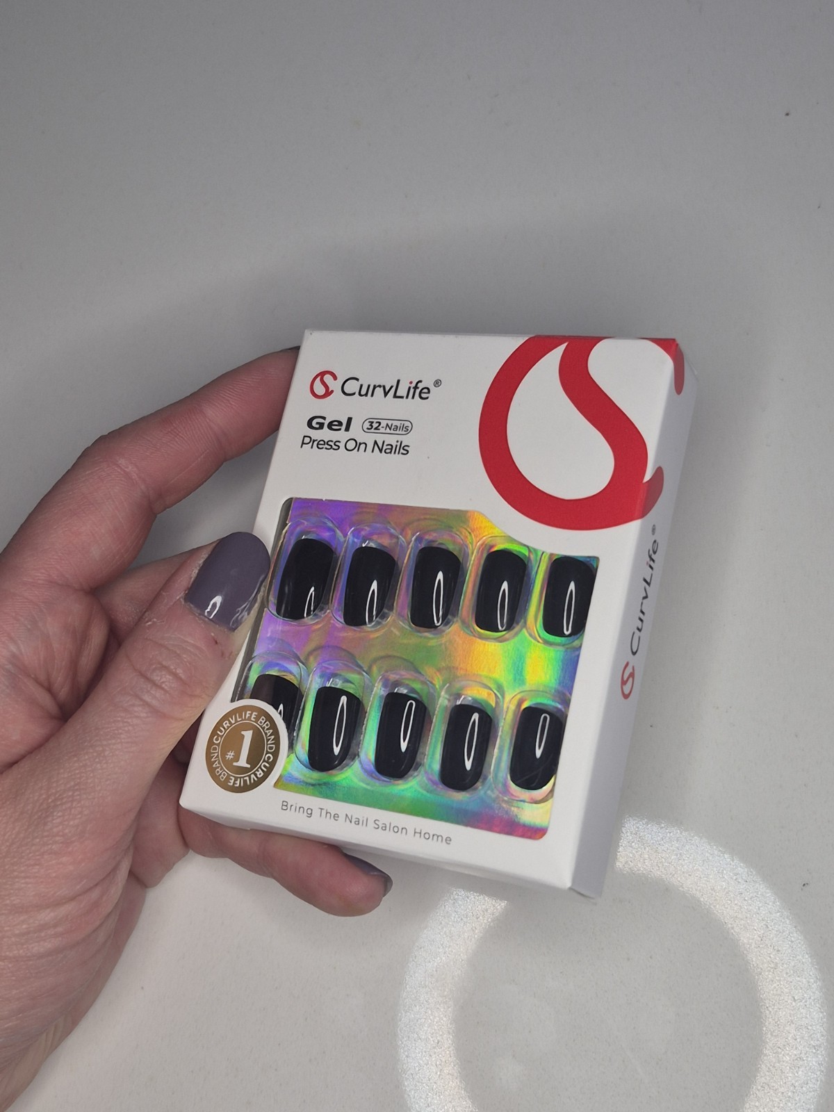 CurvLife and Color FX by Impress press on nails New In Box Black