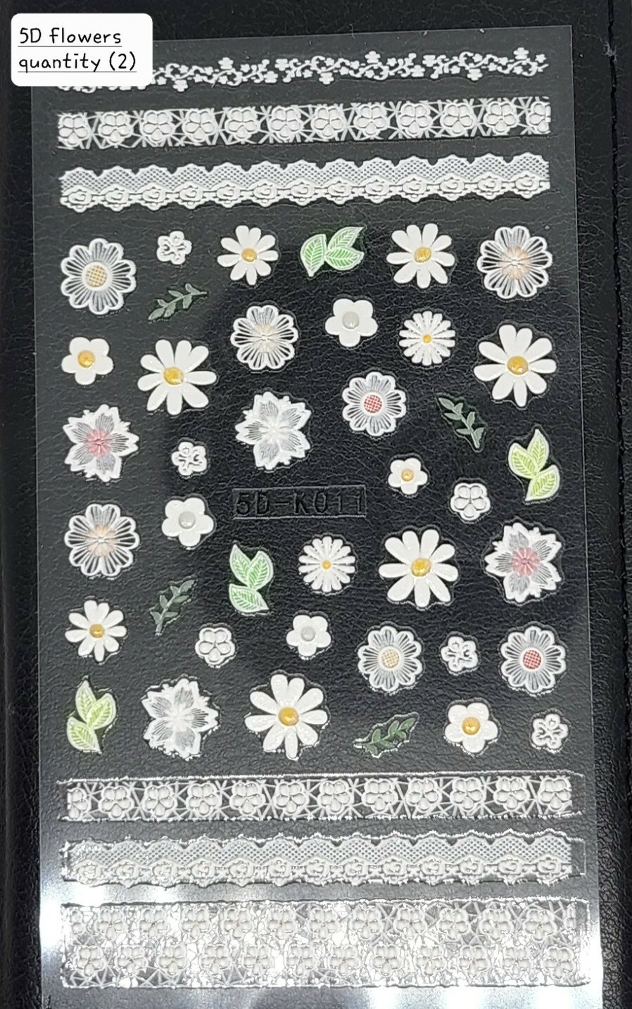 NEW Flower stickers nail art Multiple designs EA.sold SEPARATELY (free shipping)