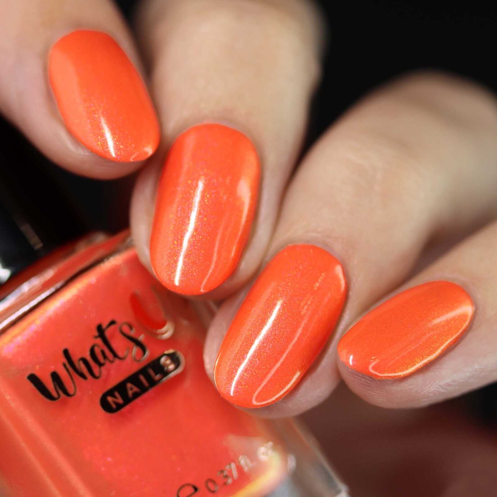 Whats Up Nails – Lush Orangery Regular Polish (Coral with Shimmer), Nail Polish