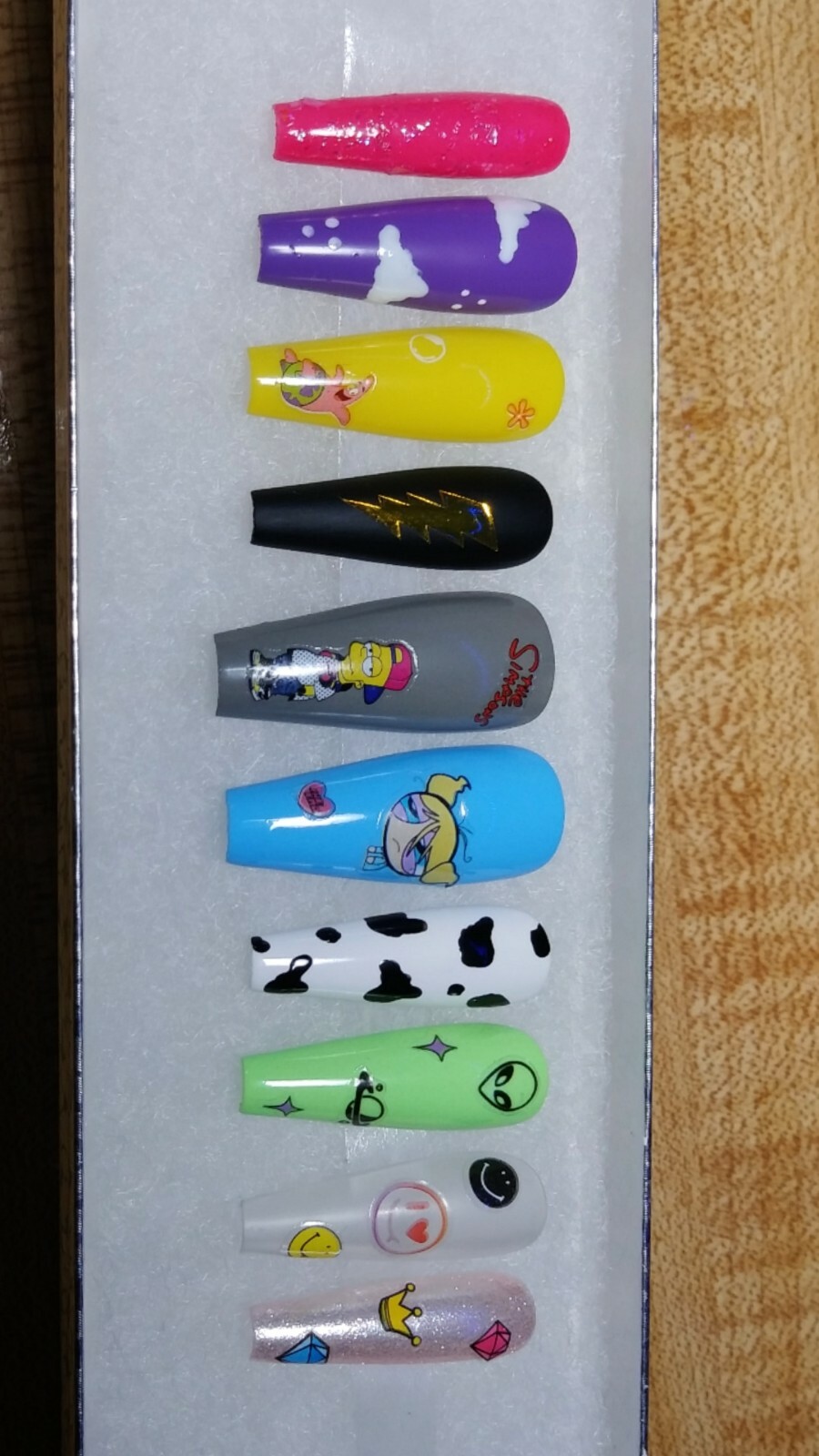 Medium Coffin 90s Mashup Random Design / Multi Theme / Custom