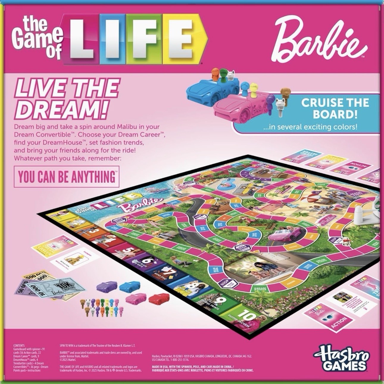 Hasbro Games – Game of Life: Barbie Edition