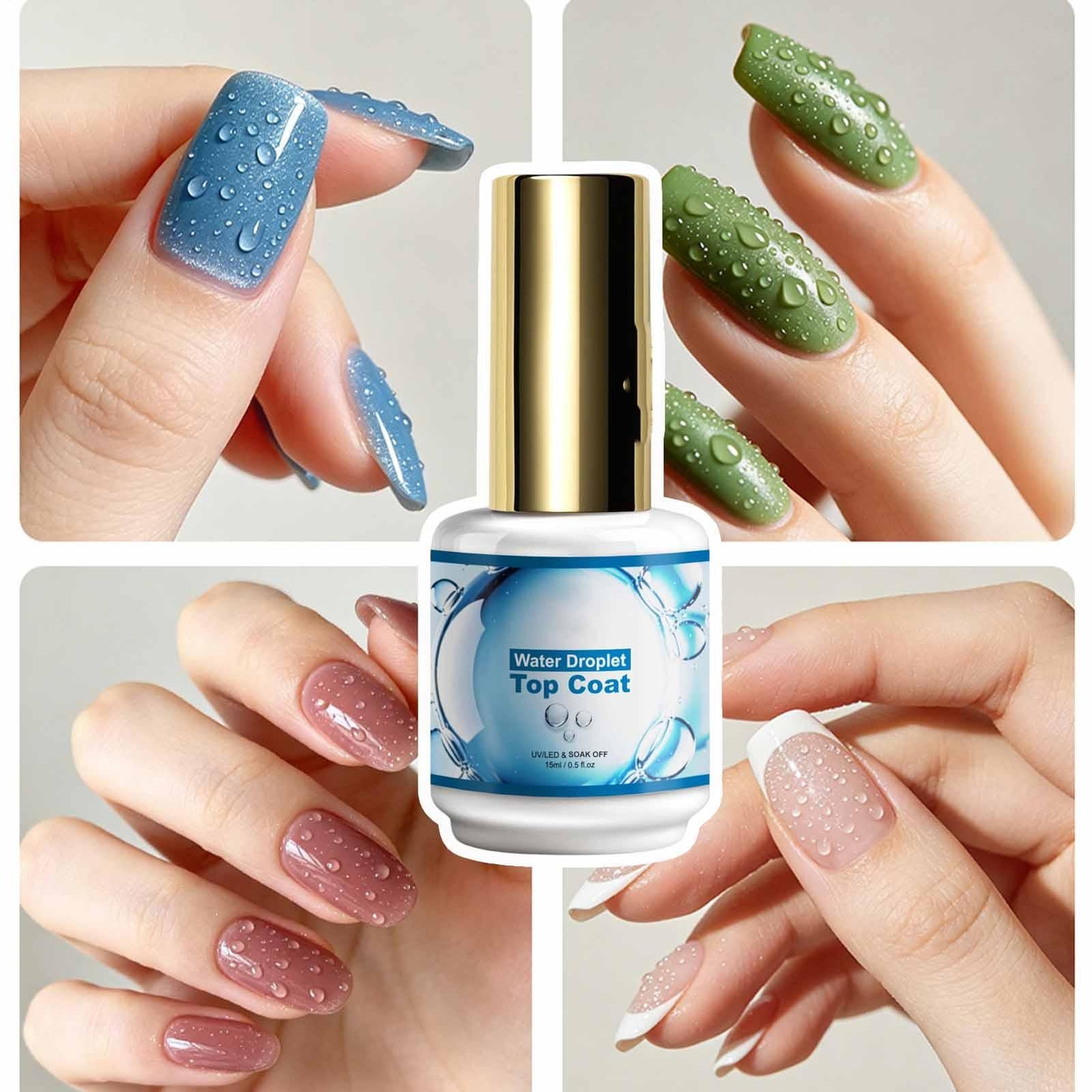 Water Droplet Top Coat Water Drop Gel Nail Polish Clear Sculpting Gel Nail Art