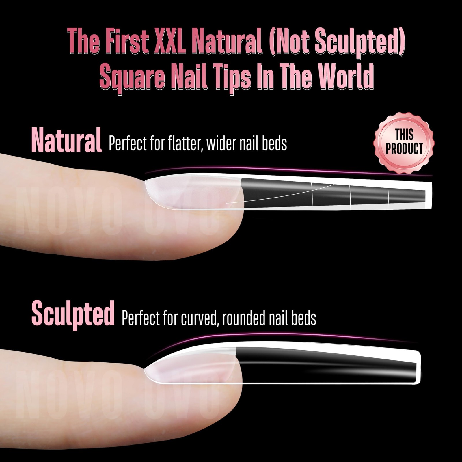 NOVO OVO XXL Sharp Square Natural 2X-Large, Extra Thick