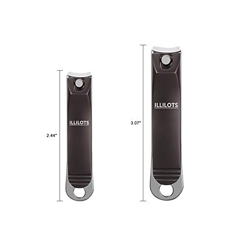 Nail Clippers Set with Build-in Nail File, Durable Sharp Zinc Alloy Fingernail