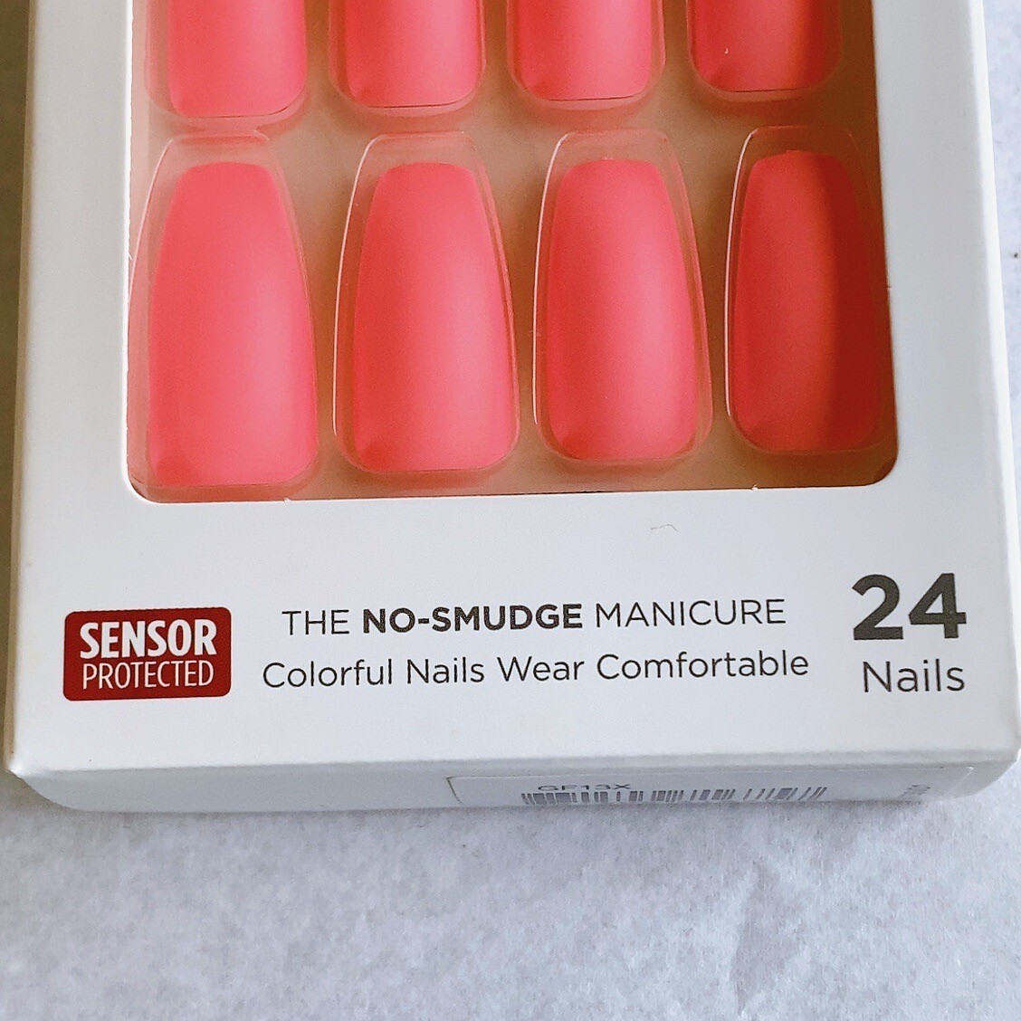 GoldFinger Gel Glam Press On Nails Manicure Pink Neon Coffin Long Glue