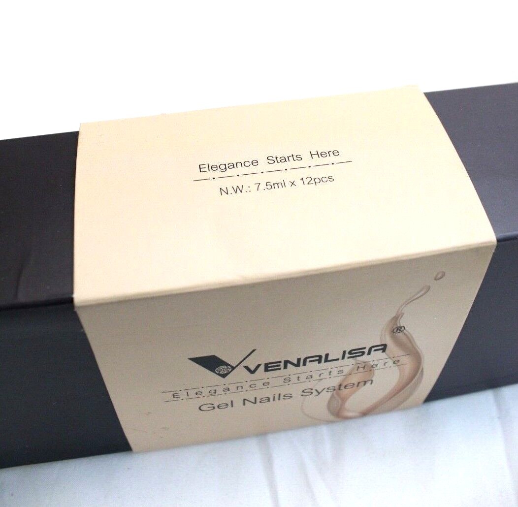 VENALISA Elegance Starts Here GEL NAILS SYSTEM – 12-Piece (701, 702, 58, 60)