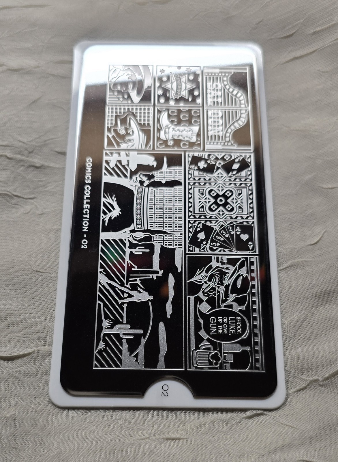 MoYou London Comics Collection 02 Nail Stamp Western Cowboy Saloon Sheriff Gun