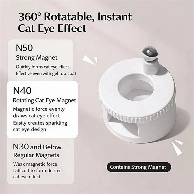 NEW Rotating Automatic Glass Bead Super Strong Cat Eye Magnet Beginner-Friendly