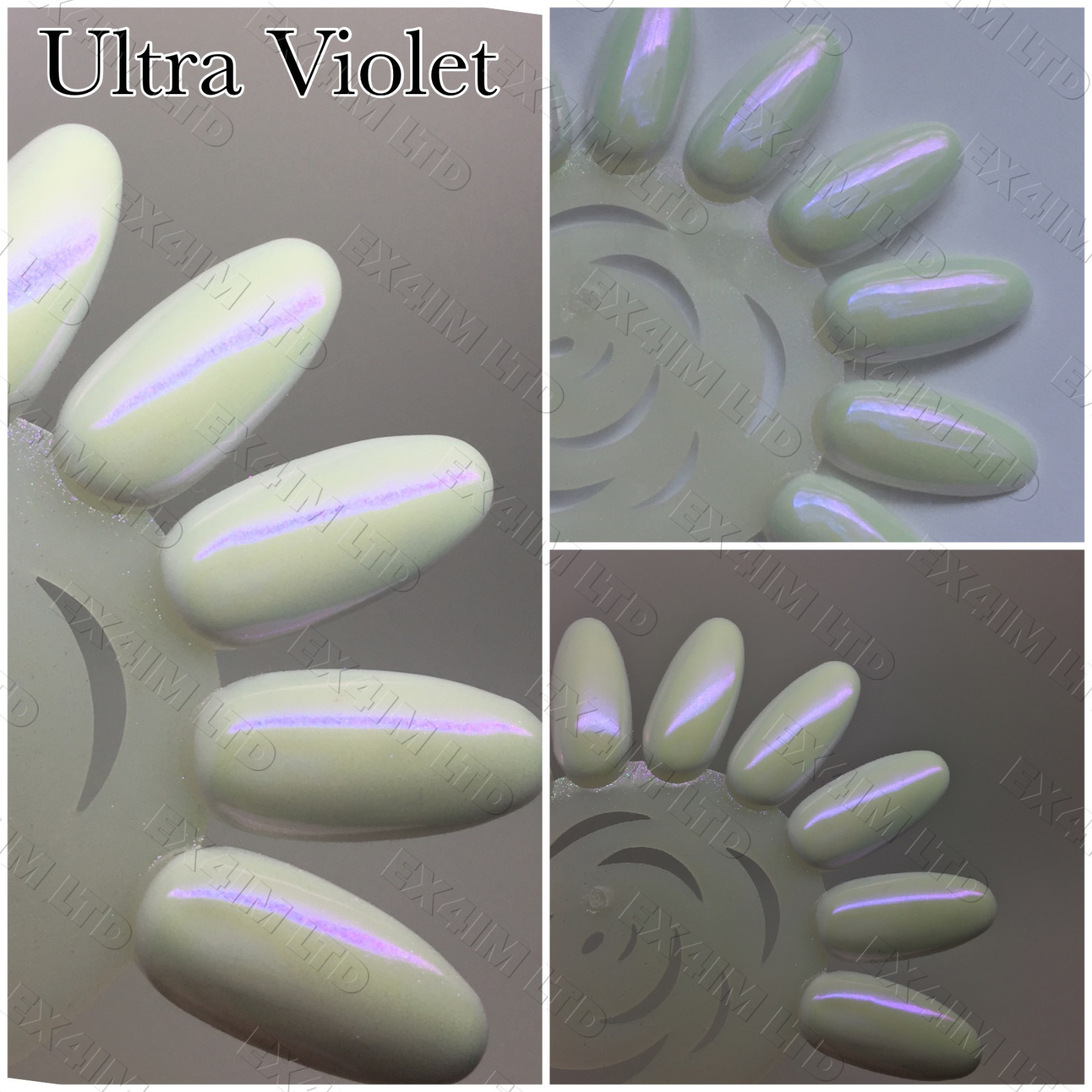 NEW Multicolor Ceramic Pigment Nails Porcelain Mirror Powder Mermaid Effect UK