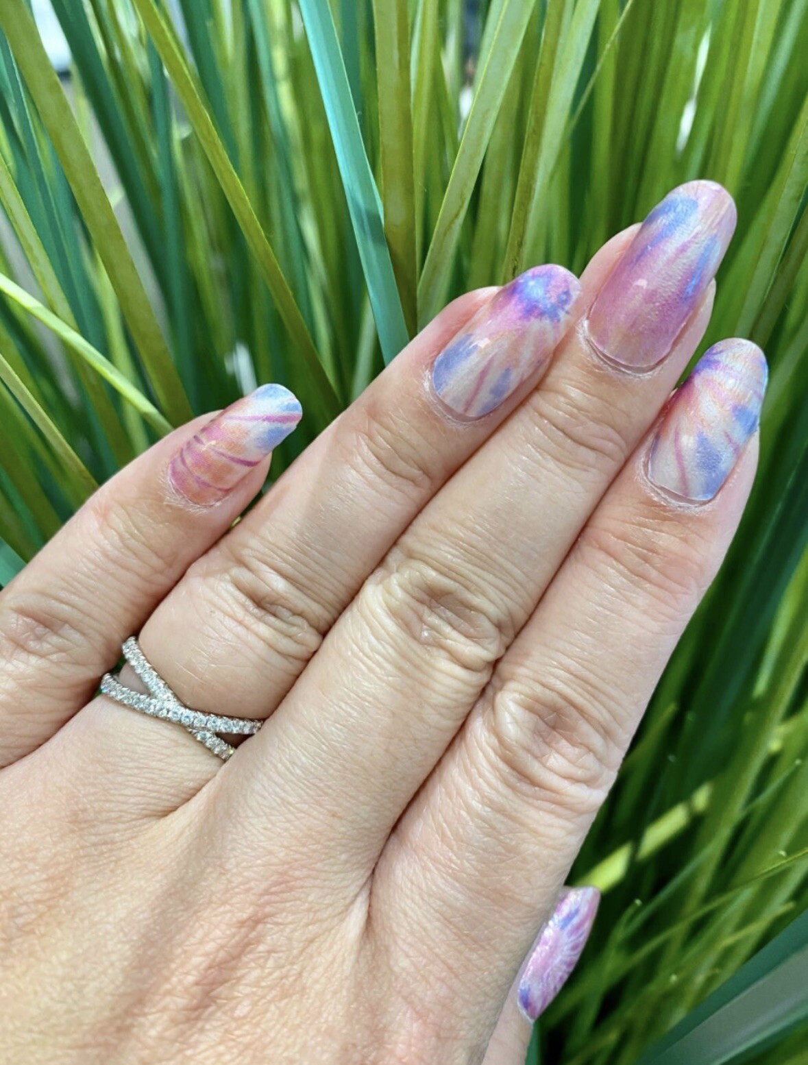 Tie dye nails