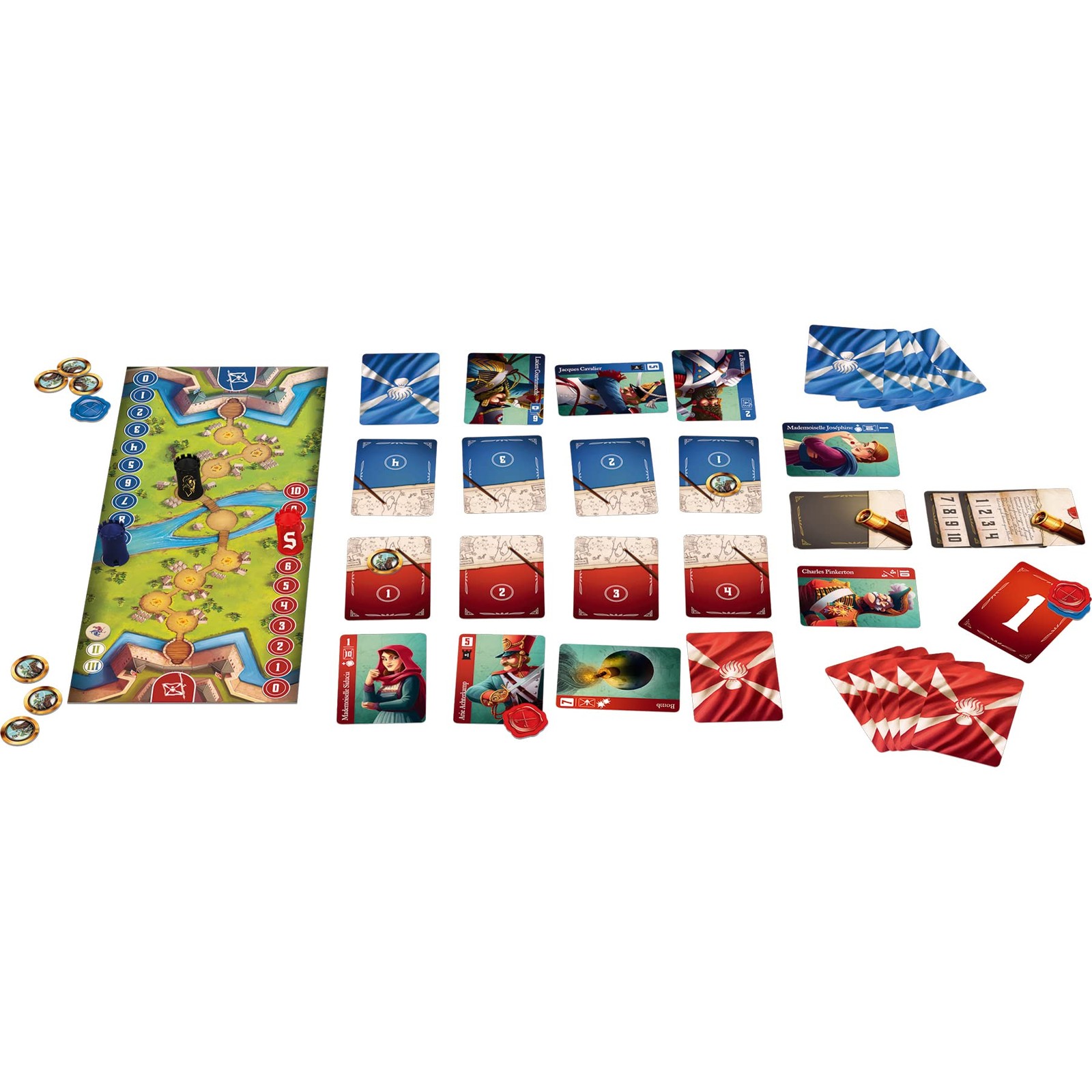Jumbo Spies & Lies – A Strategy Story Board Game, Two 8 x 8 x 1.75 inches