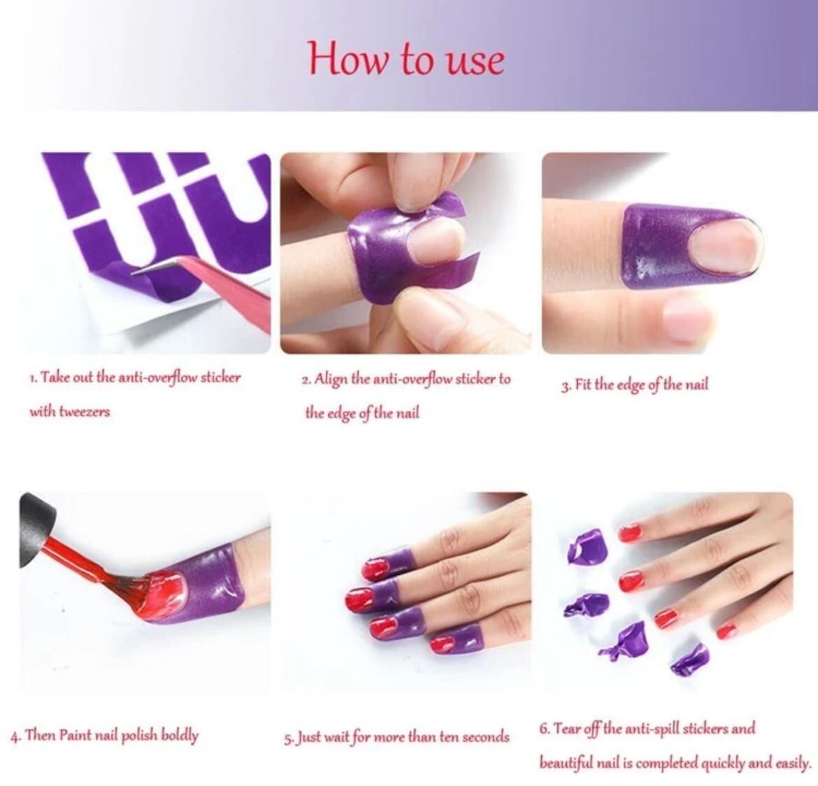 Nail Peel Off Latex Cuticle Tape sheets Palisade Manicure polish Skin Protector