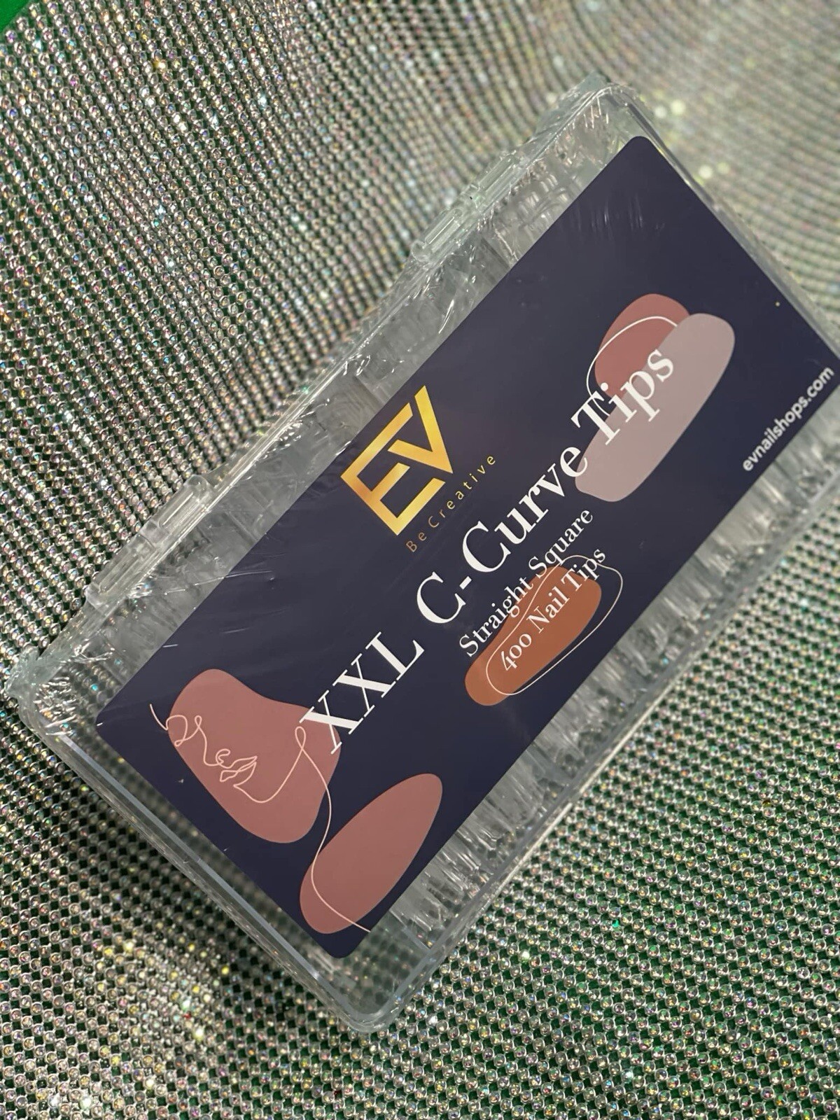XXL, XXXL No C Curve Coffin, Square, Stiletto Acrylic Nail Tips 500 PC/BAG | JBS