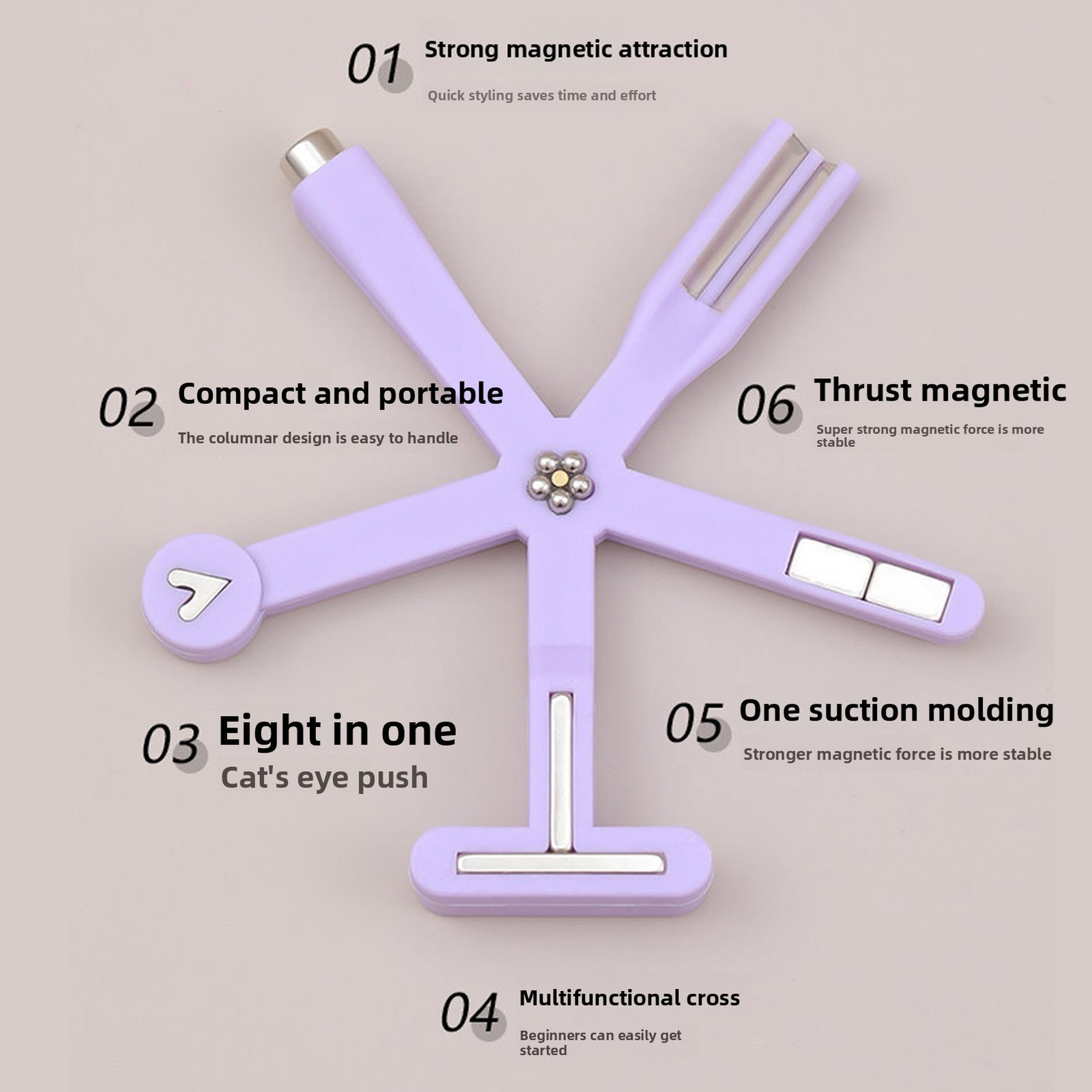 8 In 1 Nail Magnet Powerful Multi-angle Tool For Nail Art Premium