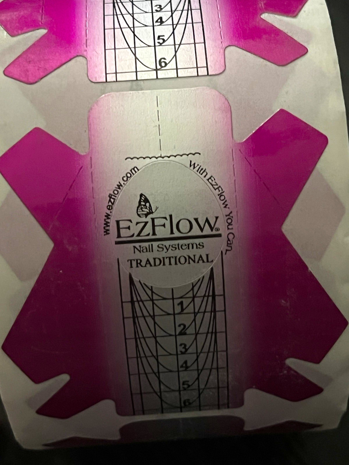 EZFlow Traditional Nail Forms 500 Count Roll Professional Nail Sculpting Forms