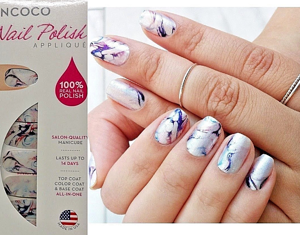 4 pk INCOCO Nail Polish APPLIQUE 16 strips ea MASTERPIECE (4 x 16 strips)