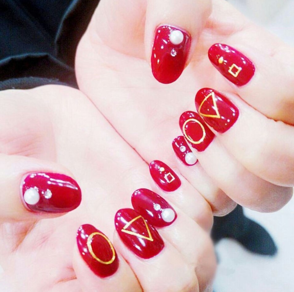 10pcs 3D Hollowout Gold Oval Circle Square Frame Nail Art DIY Decoration Charms