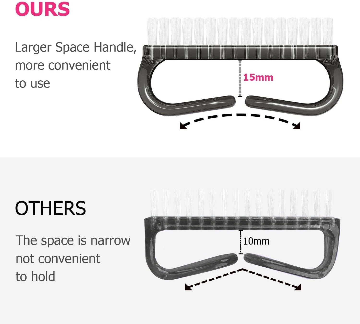 Ergonomic Nail Cleaning Brushes – 4-Pack for Gentle and Effective Care
