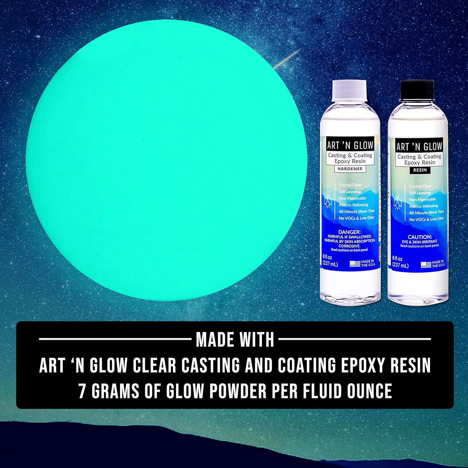 Glow in the Dark Pigment Powder – Neutral and Fluorescent Color for Art Painting