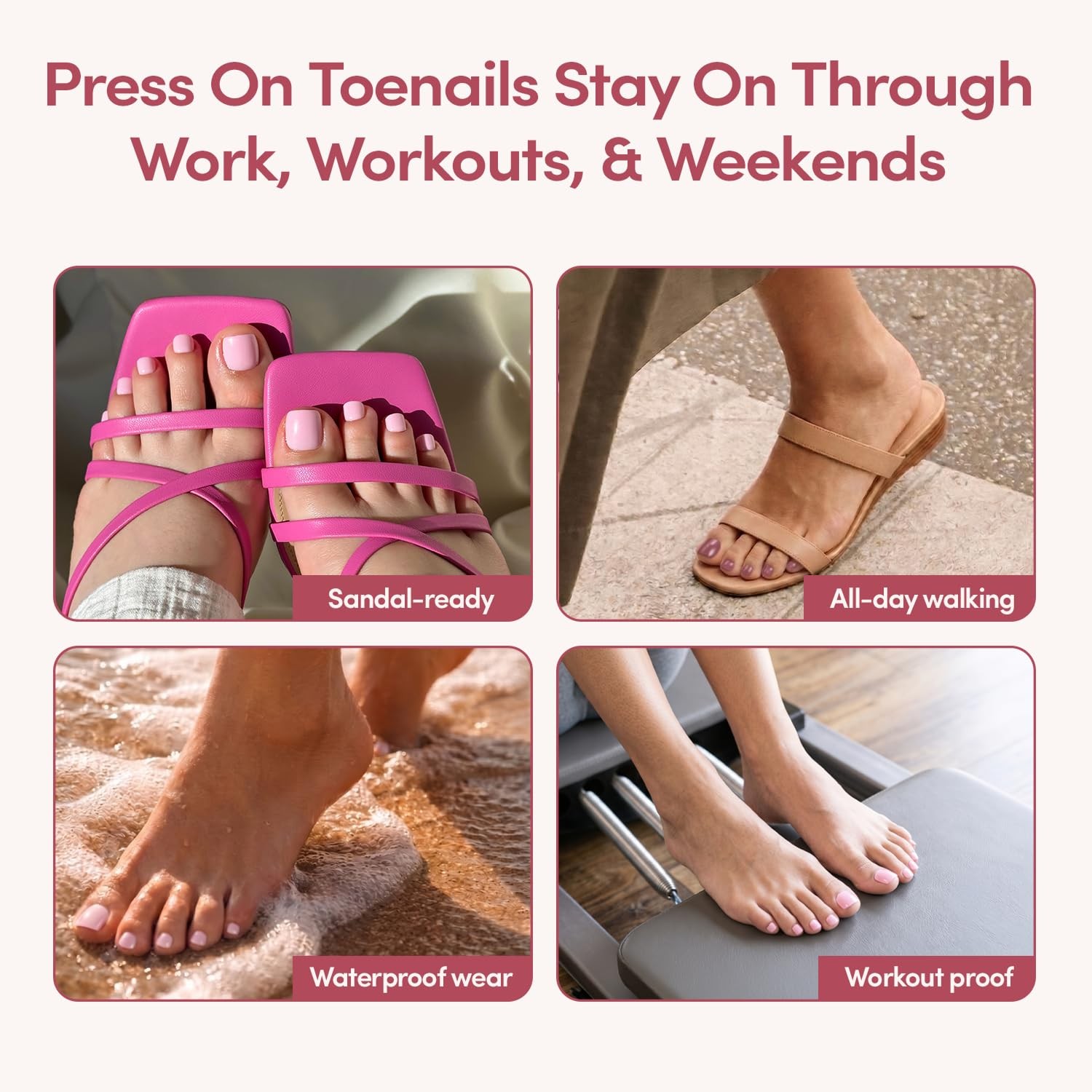 Press On Toenails Natural Fake Nails | Saturated Emerald Glossy Press On Toe…