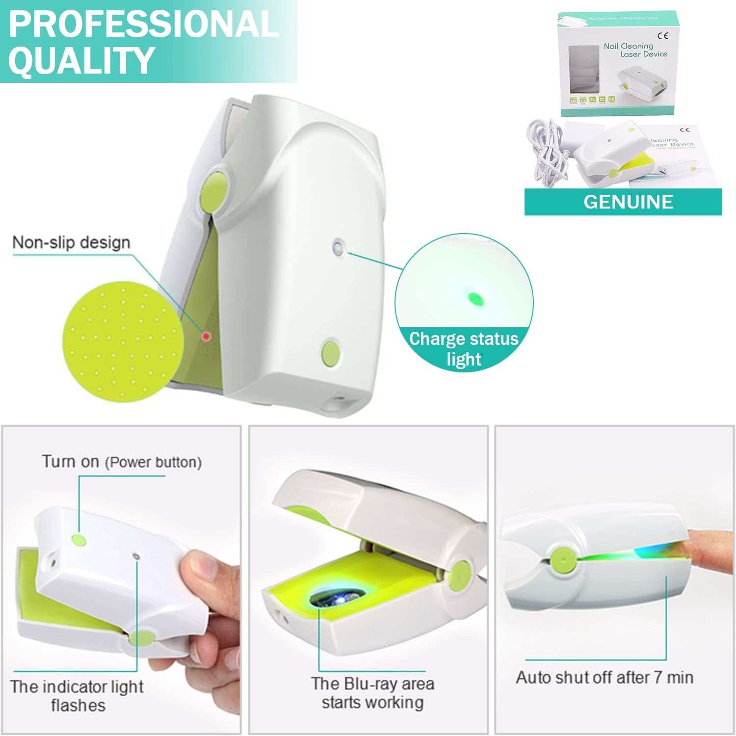 Antifungal Nail Fungus Treatment Blue Light Therapy Device Remove Fungal Fungi