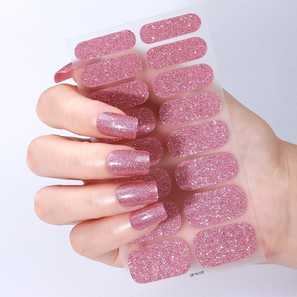 Full Size Nail Wraps Stickers Polish Look Art Self Stick Strips USA