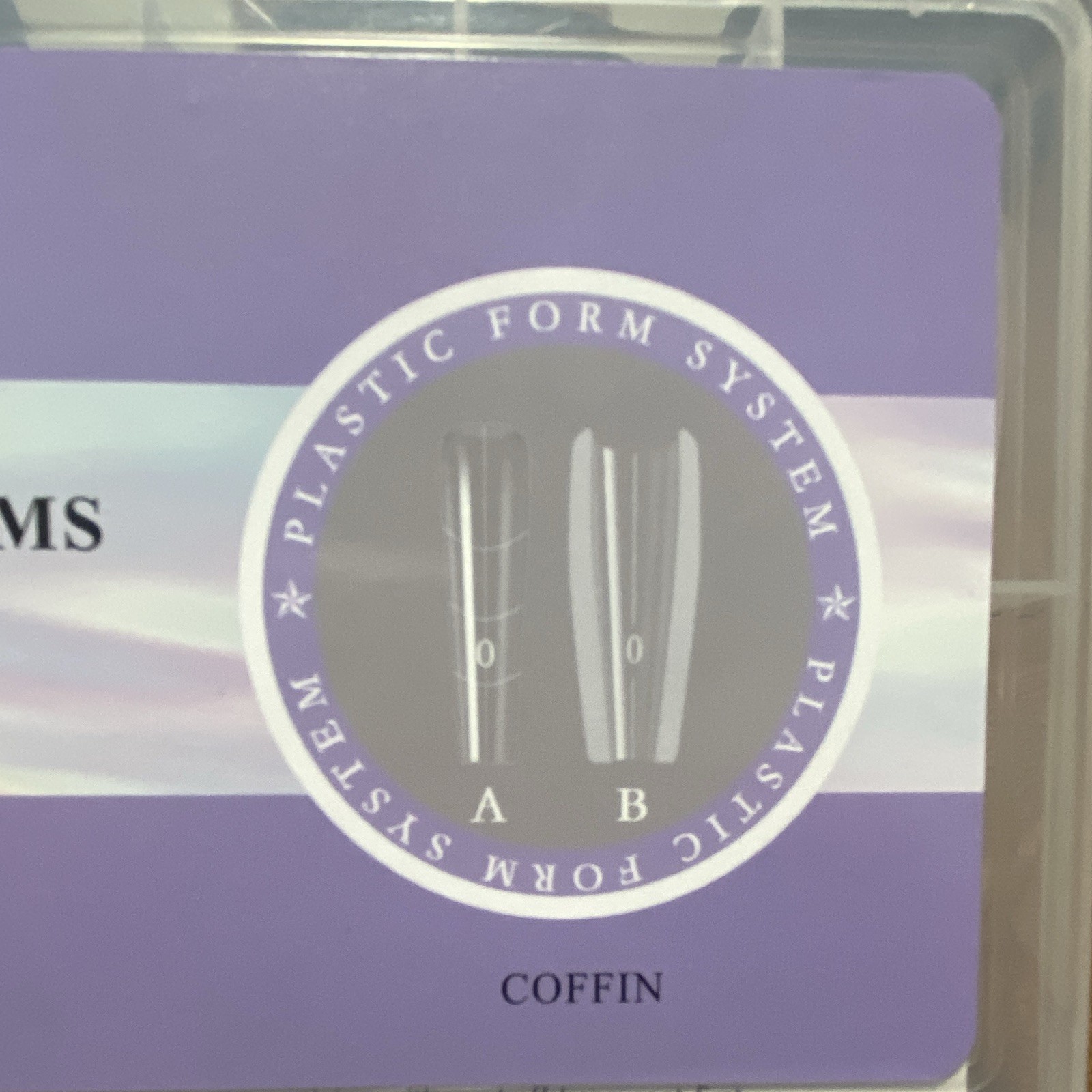 Sandwich Nail Dual Forms Clear Coffin Long Plastic Nail Tips 240pcs 15 Sizes