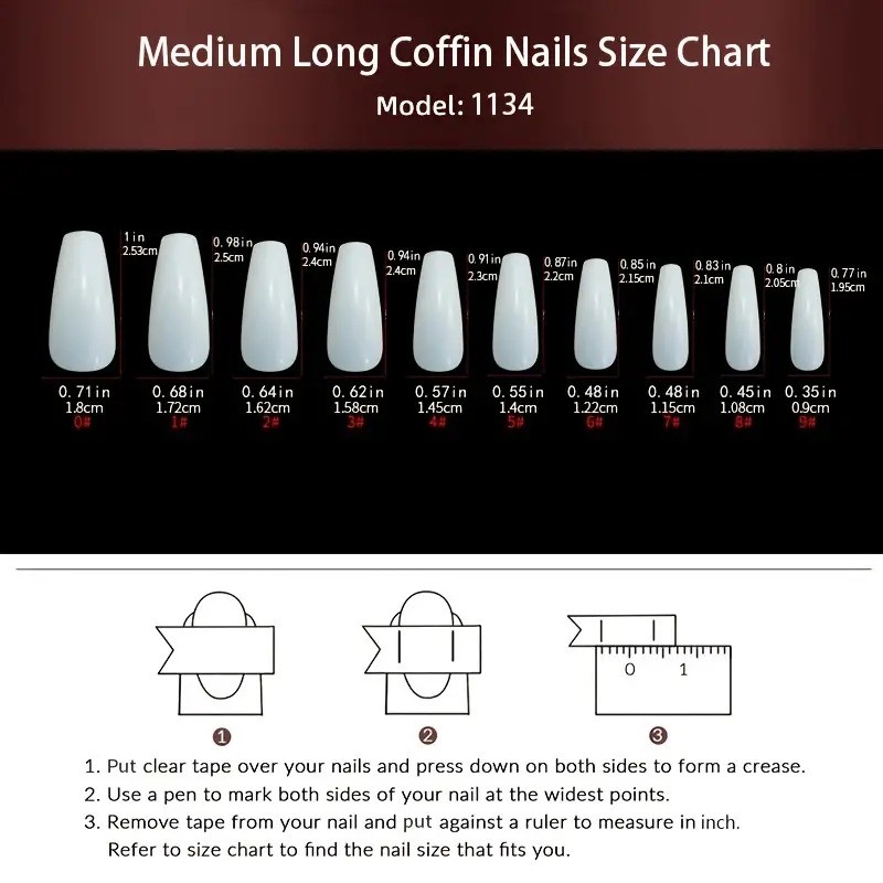 48Pcs-Black Leopard Print Press on Nails Glossy Long Coffin Nail Art Set Daily