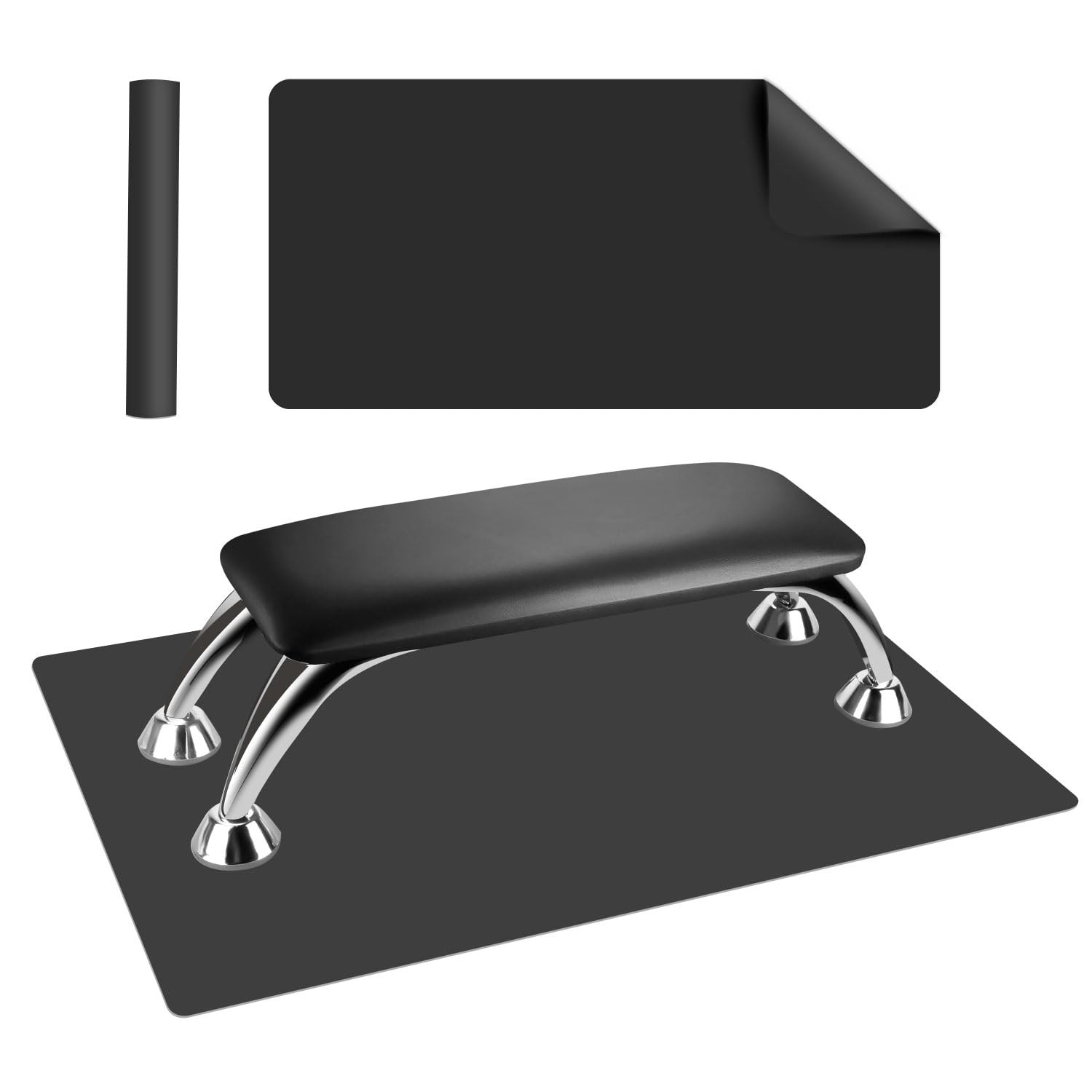 Arm Rest for Nails Tech with Table Mat for Salons and Home Manicures, Soft Micro