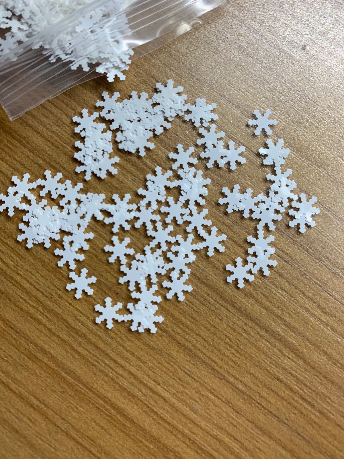 White Snowflake Nail Glitter | 1 TSP | Gel Nail Art & Acrylic