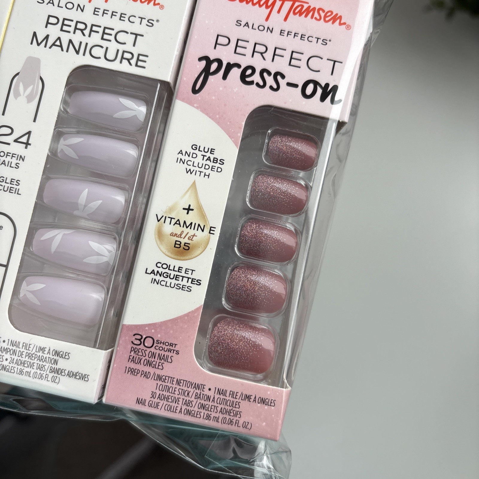 3Pk: Sally Hansen Perfect Mani Press On Nails Hersheys x Easter ASSORTED Lot 2