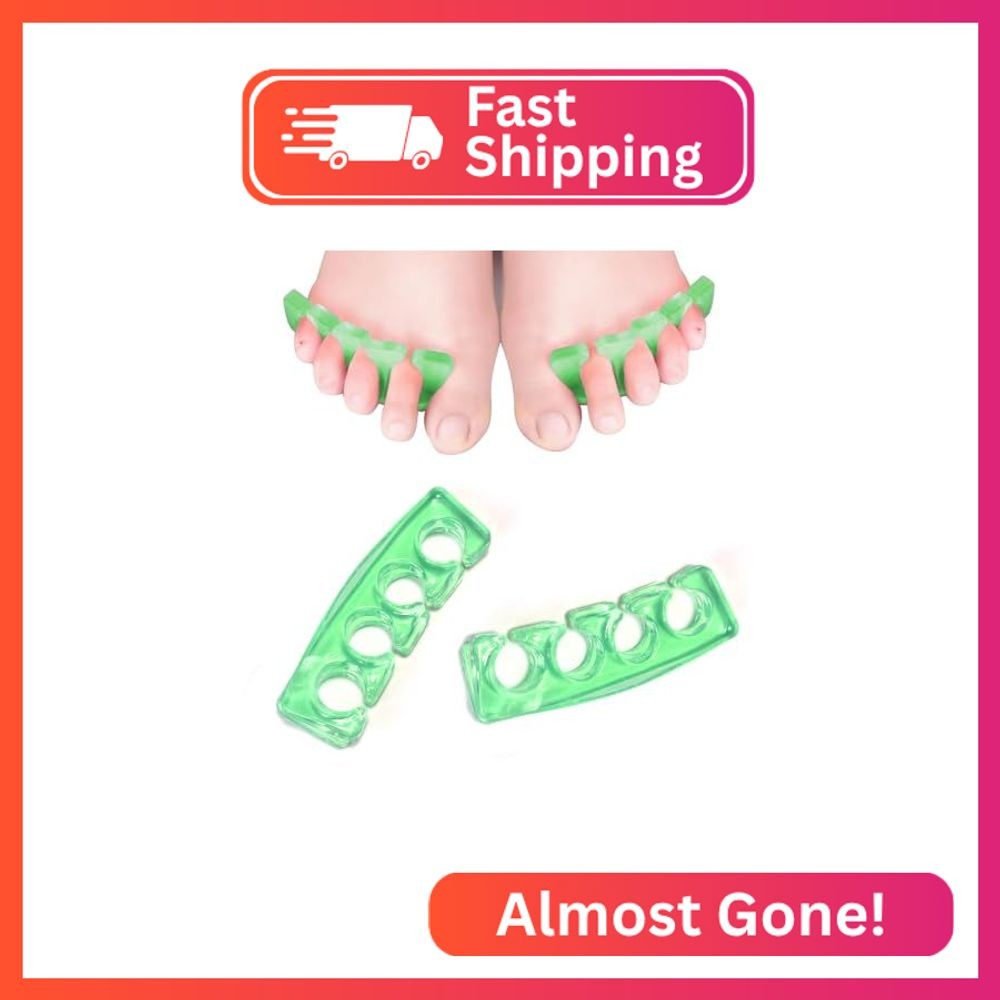 KADS 2pcs/pair Silicone Toe Separator Nail Art Manicure Finger Feet Care Braces