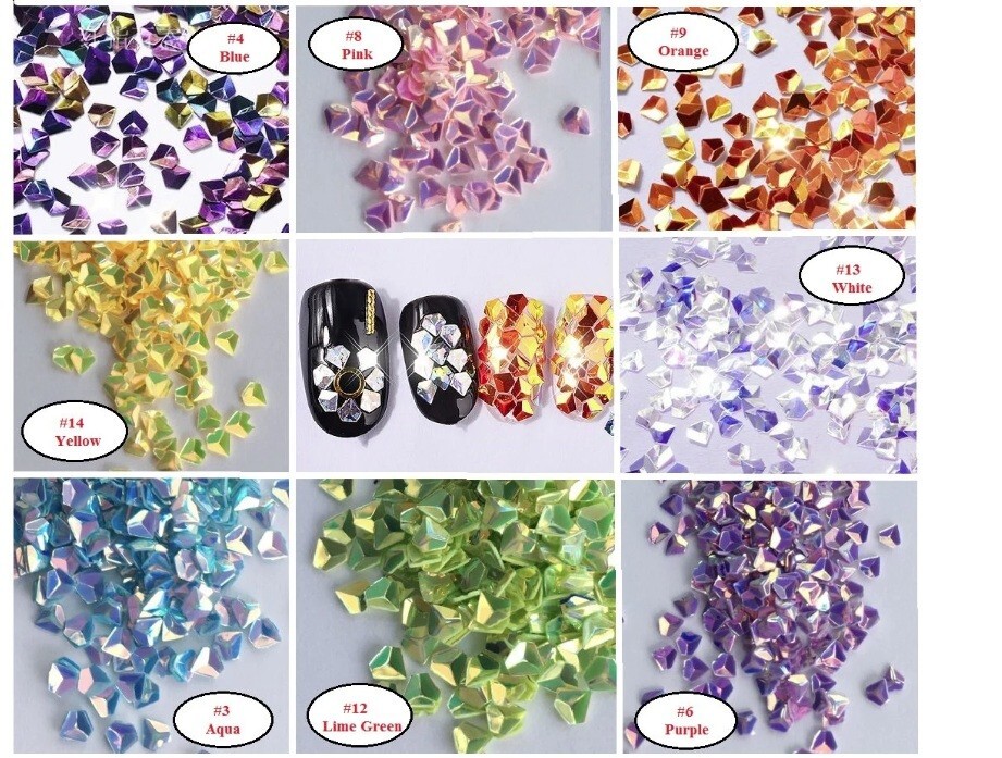 Mystery Glitter Bundles – Variety of Diamond, Moon, Star, Bar, Circle, Irregular