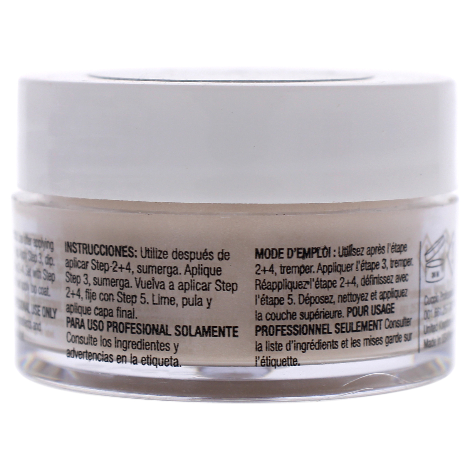 Pro Powder Polish Nail Colour Dip System – Iridescent Cream by Cuccio – 0.5 oz