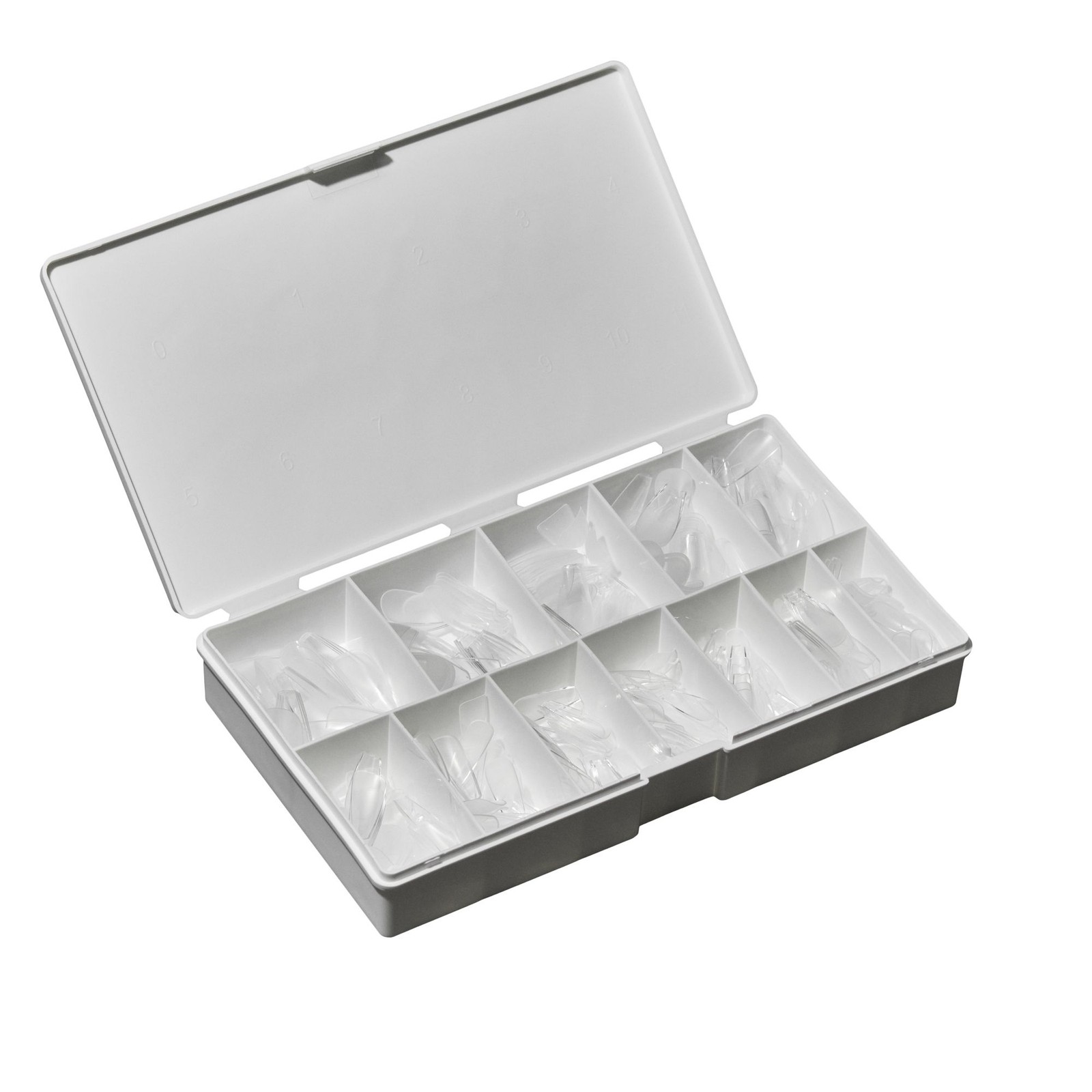 IBD Clear Soft Gel Tips – Long Coffin, 504 ct.