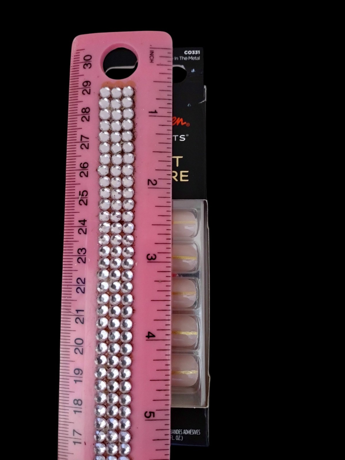Sally Hansen SALON EFFECTS PERFECT MANICURE 24 COFFIN Nails MEET ME IN THE METAL