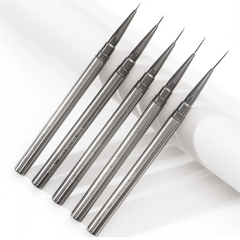 5pcs Nail Art Liners Striping Brushes Fine Line Drawing Detail Painting Blending