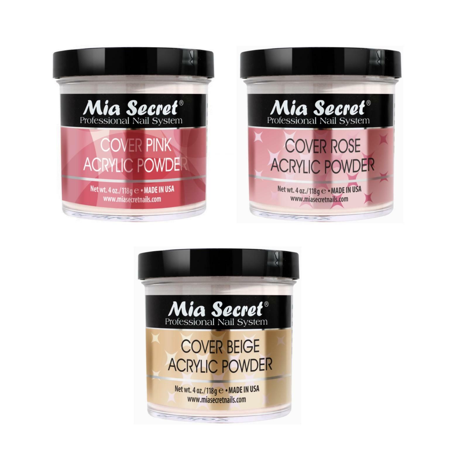 4 OZ COVER PINK ROSE BEIGE ACRYLIC POWDERS ~ PICK YOUR COLOR