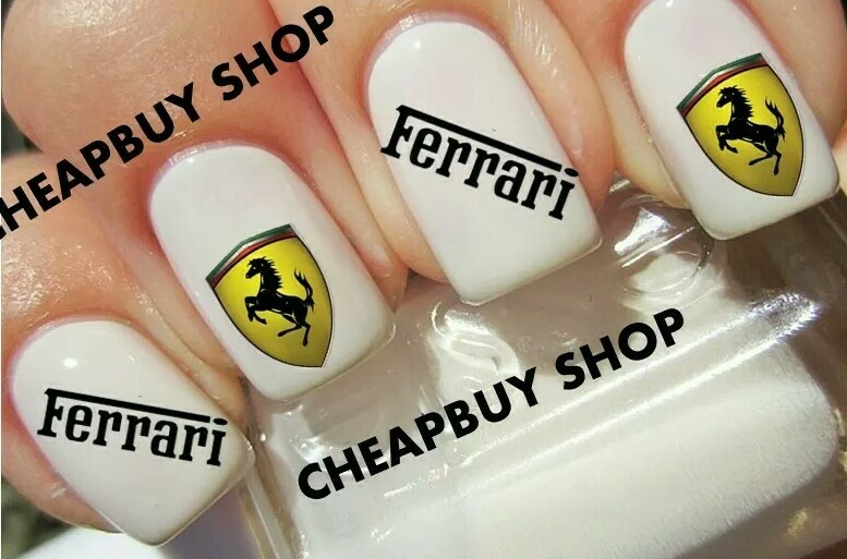 Ferrari Auto Racing Model Car Show》Tattoo Nail Art Decals