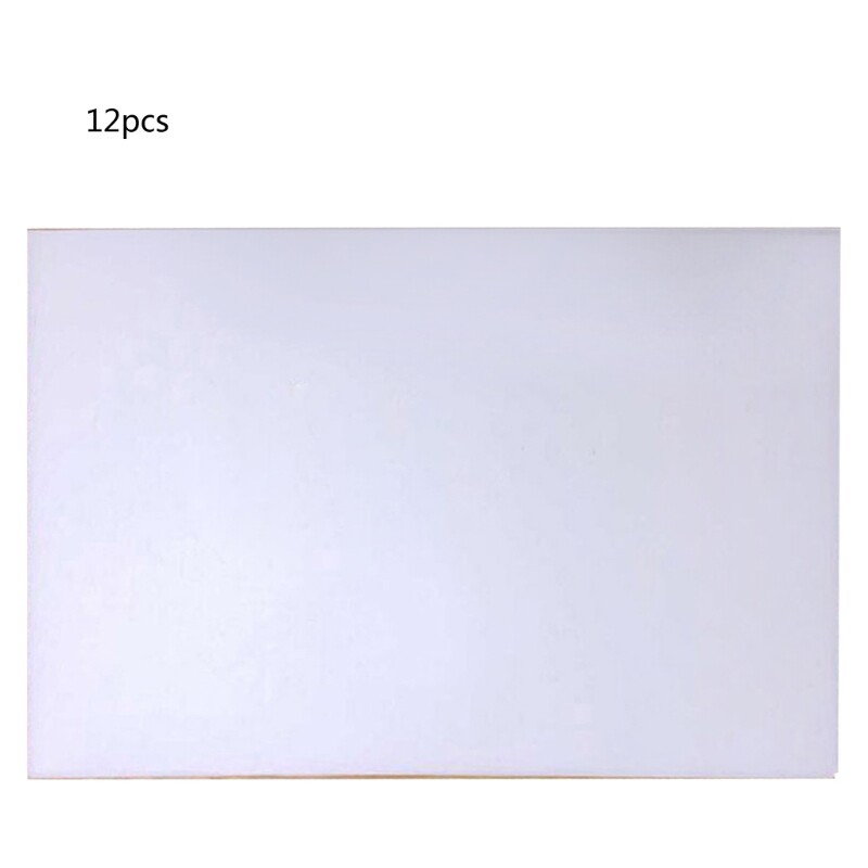 12x Creative Blank Shrinky Art Film Paper Keychain Accessory for DIY Ornaments