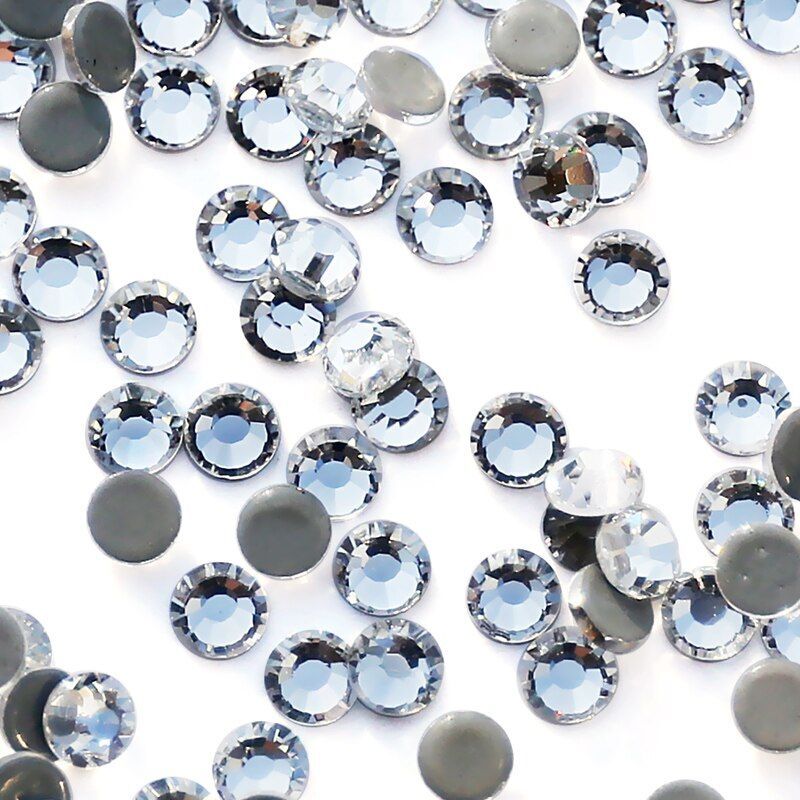 Sparkling Clear AB HotFix Flat Back Rhinestone Crystal Strass Nail Art Decor NEW